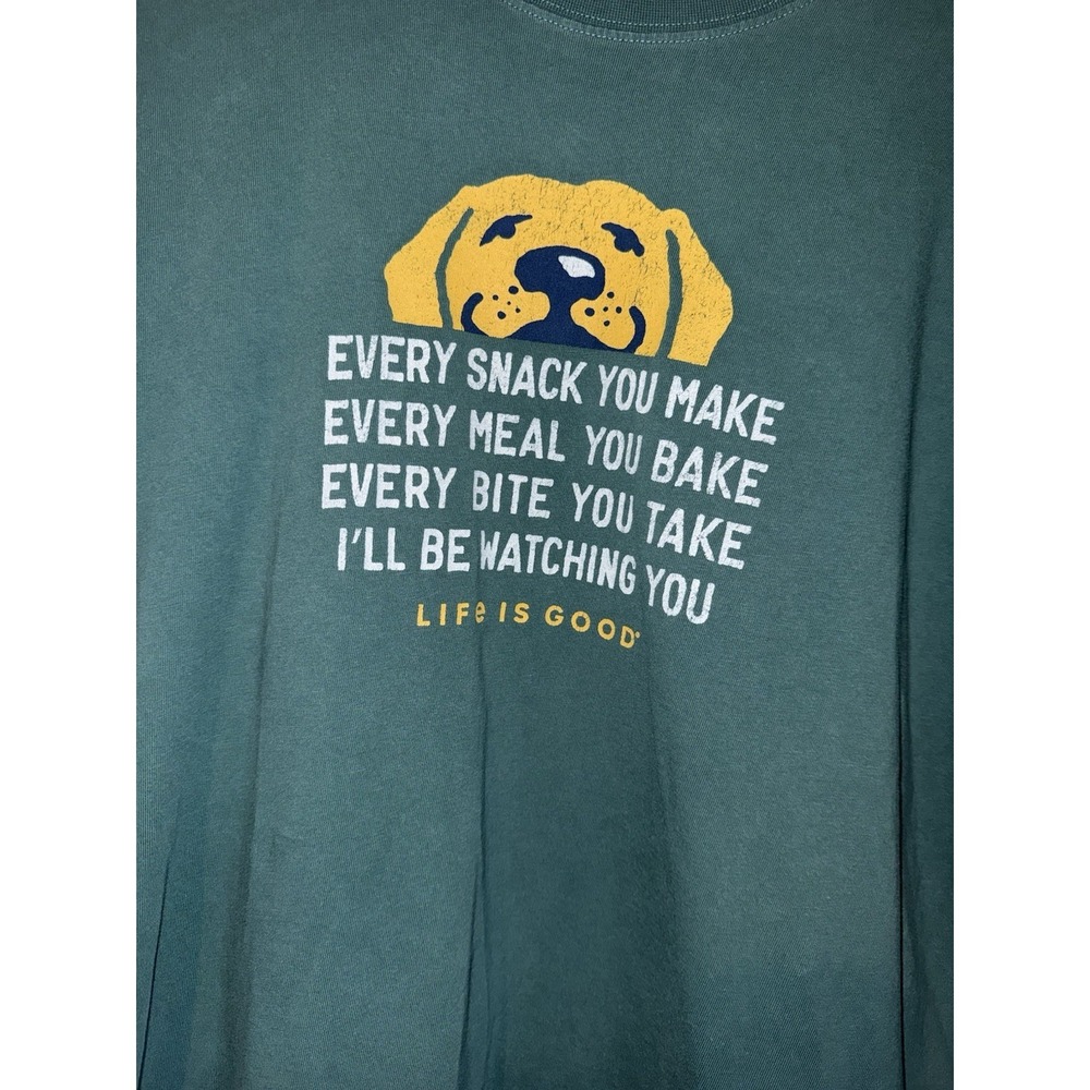 Life Is Good Men's Long Sleeve Crusher L Every Snack You Make T-Shirt - Picture 2 of 7